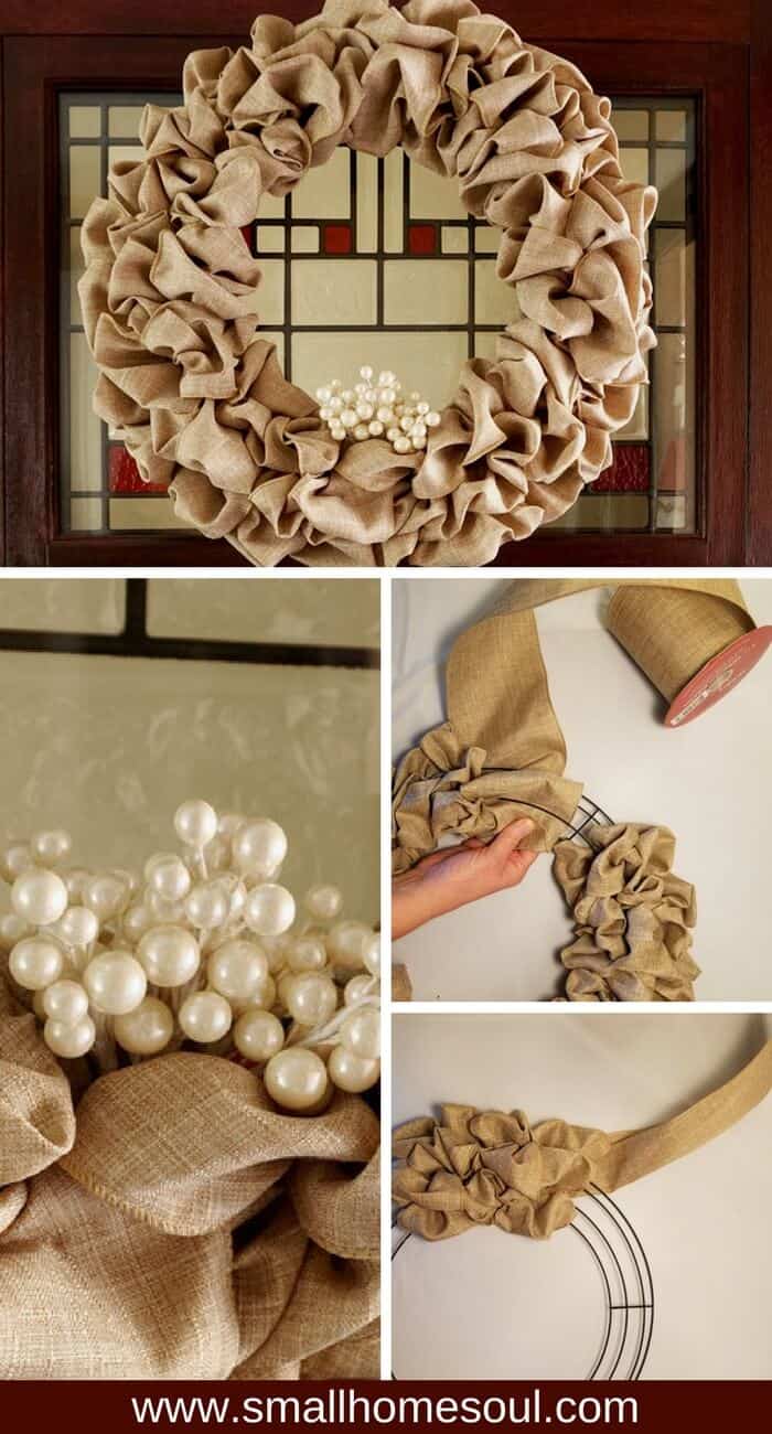 Having a seasonal wreath makes it easy to create and craft a new wreath for every holiday without storing them all.
