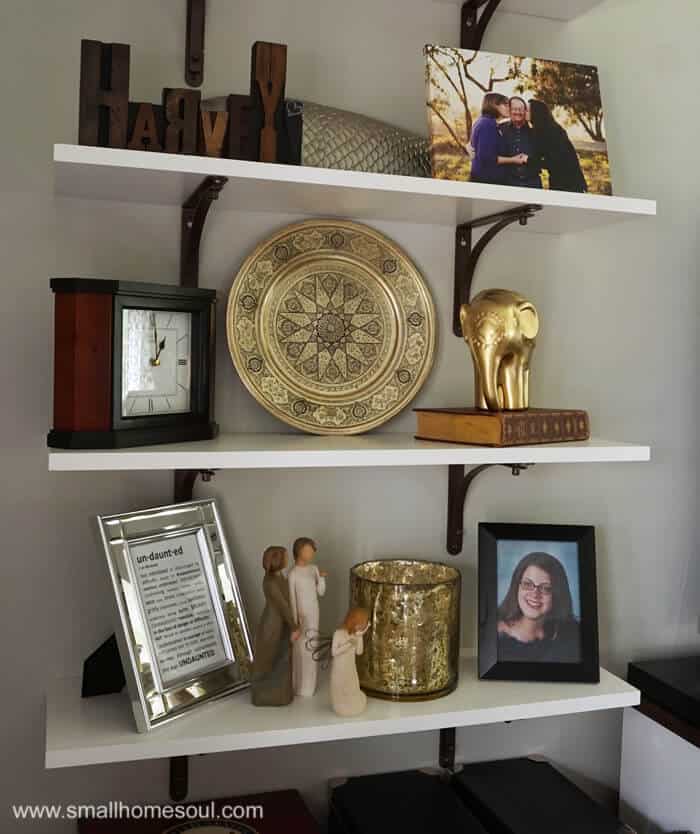 Polished brass from tarnished junk is a quick trash to treasure decor item.